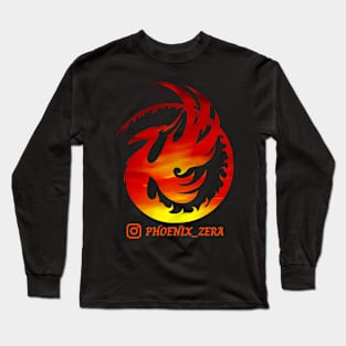 Phoenix_Zera Round Phoenix Orange Long Sleeve T-Shirt
